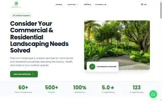 Project Xerofitus Landscape of Doral website