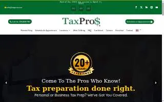 Tax Pros Doral website
