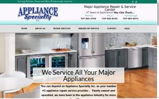 Appliance Specialty Inc of Dunedin website