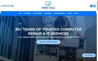 First Call Computer Service website