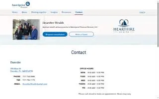 Heartfire Wealth website