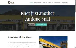 Knot On Main Street website