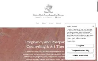 Modern Minds Counseling and Art Therapy website
