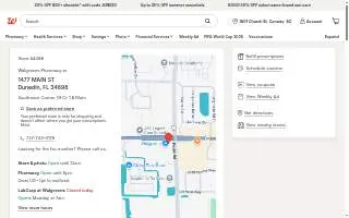 Walgreens Pharmacy of Dunedin website