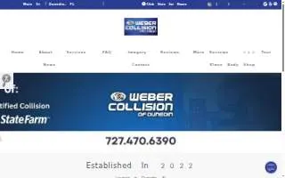 Weber Collision of Dunedin website