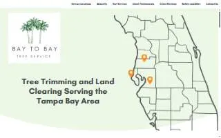 Bay to bay tree service and land clearing inc. website