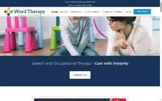 Word Therapy Center | Florida | Pediatric Speech Therapy & Pediatric Occupational Therapy website