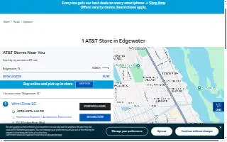 AT&T Store of Edgewater website