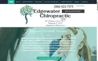 Edgewater Chiropractic Clinic website