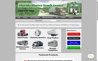 Florida Shores Truck Center website