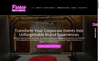 Fresco Photo Booths of Edgewater website