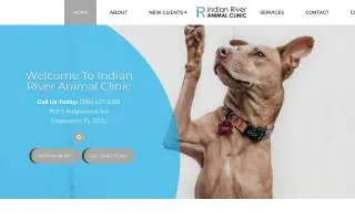 Indian River Animal Clinic of Edgewater website