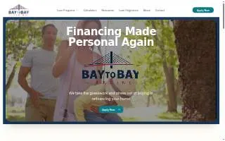 Bay to Bay Lending website