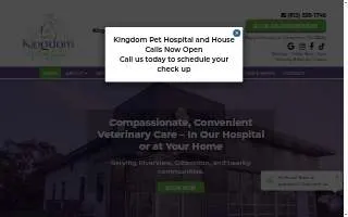Kingdom Pet Hospital & House Calls website