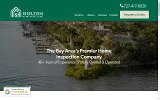 Shelton Home Inspections Inc. of Egypt Lake-Leto website