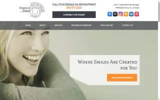 Emerald Coast Smiles by Design of Ensley website