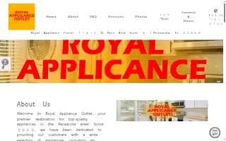 Royal Appliance Outlet of Ensley website