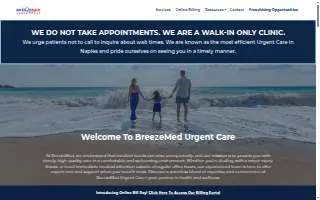 BreezeMed Urgent Care Bonita Springs website