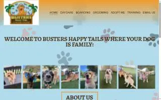 Busters Happy Tails website