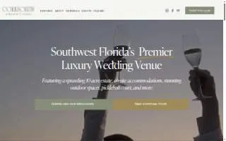 Corkscrew Weddings & Winery website