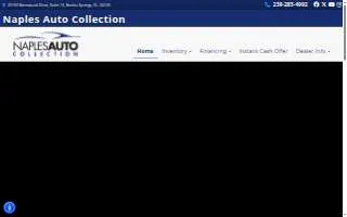 Naples Auto Collection website
