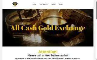 All Cash Gold Exchange website