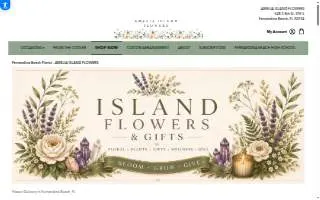 Amelia Island Flowers website