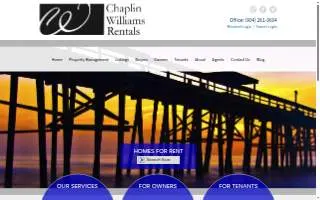 Chaplin Williams Rentals, Inc. website