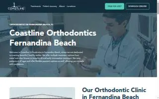 Coastline Orthodontics website