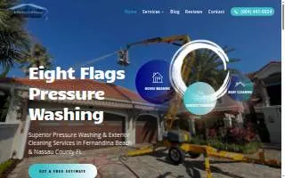 Eight Flags Pressure Washing website
