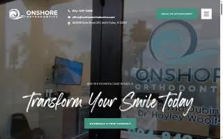 Onshore Orthodontics website
