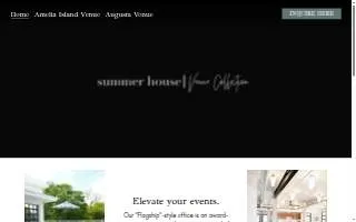 Summer House Venue Collection - Amelia Island website