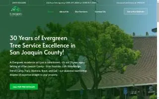 Evergreen Tree Service of Ferry Pass website