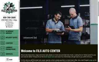 Fils Auto Center website