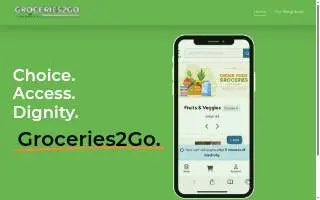 Groceries 2 Go website