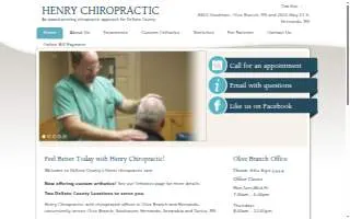 Henry Chiropractic website