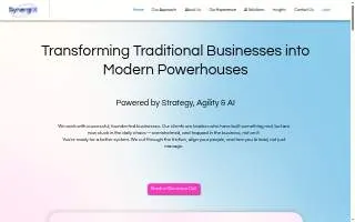 SynergiX Solutions website