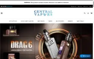 Vapors smoke shop of Ferry Pass website
