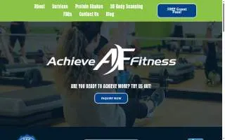 Achieve Fitness website