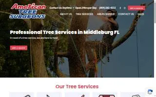 American Tree Surgeons, Inc. of Fleming Island website