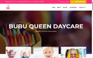 Bubu Queen Child Care & Learning Center website