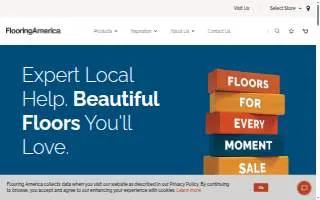 Flooring America of North Florida website