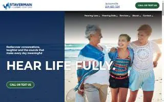 Staverman Hearing Centers of Fleming Island website