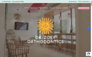 Dr. Zoey Orthodontics of Florida Ridge website