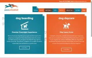 Paws Unleashed Dog Training Center of Florida Ridge website