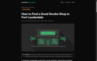 Cloud Up Smoke Shop of Fort Lauderdale