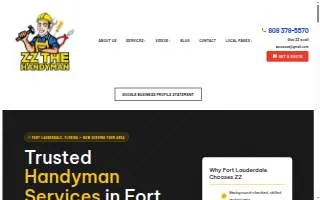 Handyman in Fort Lauderdale website