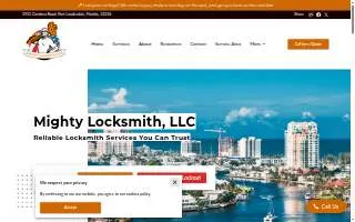 Mighty Locksmith LLC website