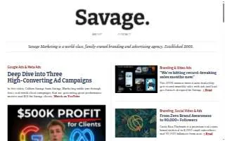 Savage Global Marketing of Fort Lauderdale website