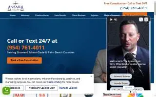 The Ansara Law Firm of Fort Lauderdale website